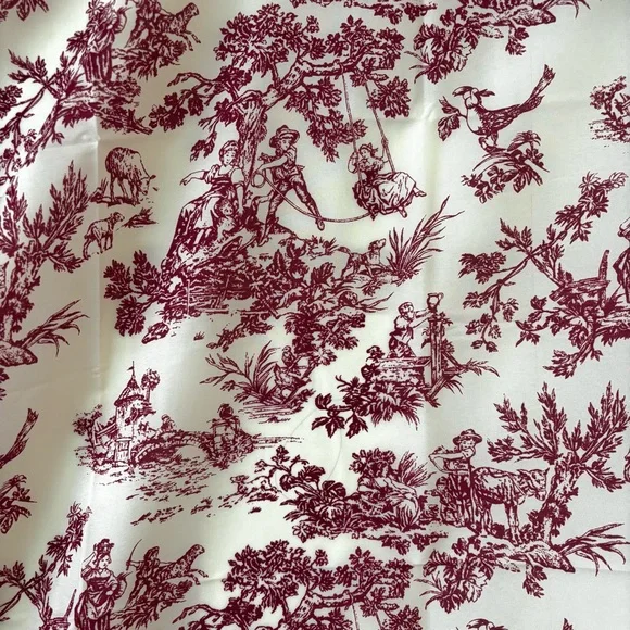 Multifunctional Toile de Jouy Print Swim Sarong Pareo Wrap 70”x 45” - Picture 5 of 12